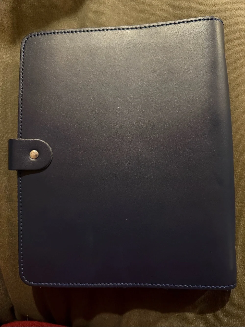 Filofax A5 Leather Navy Snap-Closure Organizer
